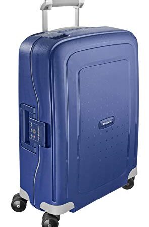 Samsonite S'Cure Spinner S - Maleta de equipaje, S (55 cm - 34 L), Azul (Dark Blue)