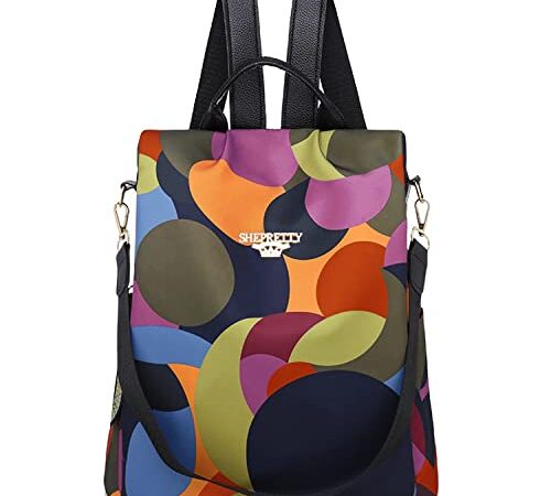 shepretty Mochila antirrobo Impermeable para Mujer Viajar，8888H