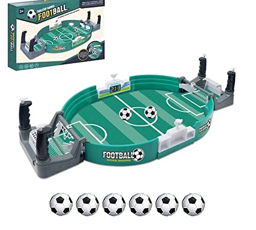 Towwoo Mini Juego de Fútbol de Mesa,Fútbol de Escritorio, Futbolín Regalo de Juguete,Futbolines para Niños y Adultos Fiesta de Cumpleaños de Navidad Regalo de la Copa Mundial