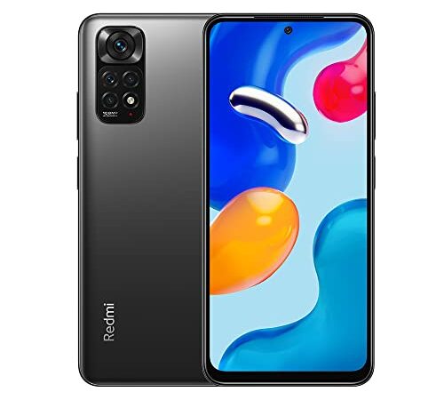 Xiaomi Redmi Note 11S Smartphone,6GB RAM 128GB ROM,6.43" AMOLED DotDisplay,procesador MediaTek Helio G96,cámara cuádruple AI de 108MP (Gris)