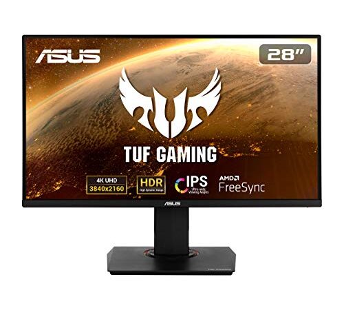 Asus TUF VG289Q - Monitor Gaming de 28" 4K (3840x2160, IPS, DCI-P3 , 60 Hz, 5 ms, LED, Adaptive-Sync, FreeSync, HDR 10, DisplayPort, HDMI) Negro