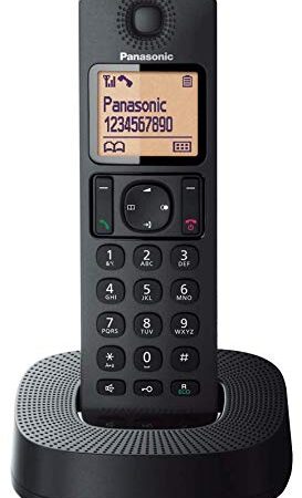 Panasonic KX-TGC310-Teléfono Fijo Inalámbrico (LCD, Identificador De Llamadas, 16H Uso Continuo, Localizador, Agenda De 50 números, Bloqueo Llamada, Modo ECO, Reducción Ruido), Negro (Versión español)