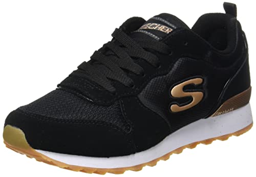 Skechers Originals OG 85 Golden Girl, Zapatillas Mujer, Negro (Black/Gold), 39 EU